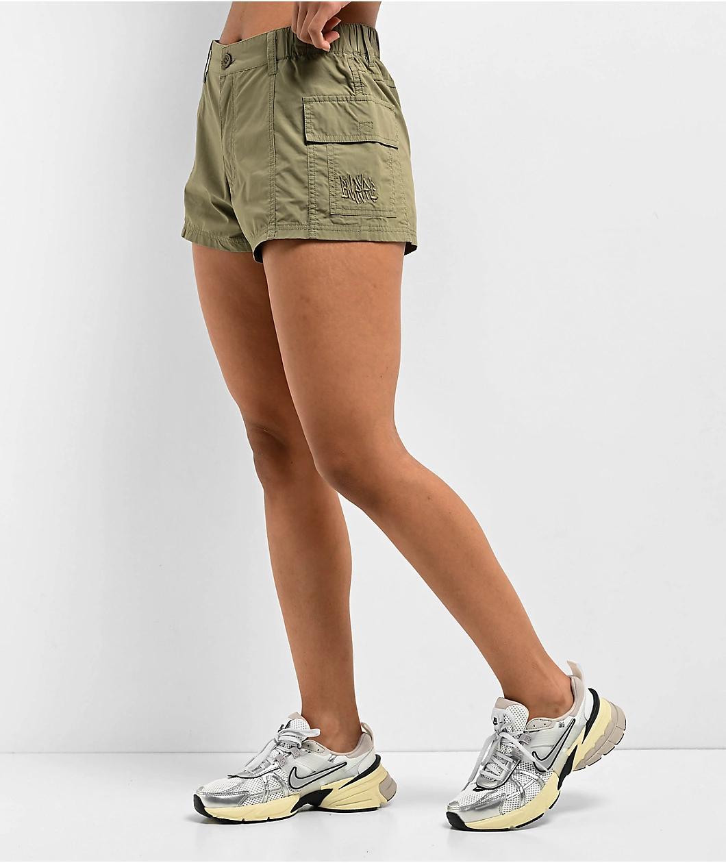 Empyre Evie Olive Green Cargo Shorts Product Image