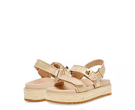 Steve Madden Bigmona Raffia Platform Sandal Womens at Urban Outfitters Product Image