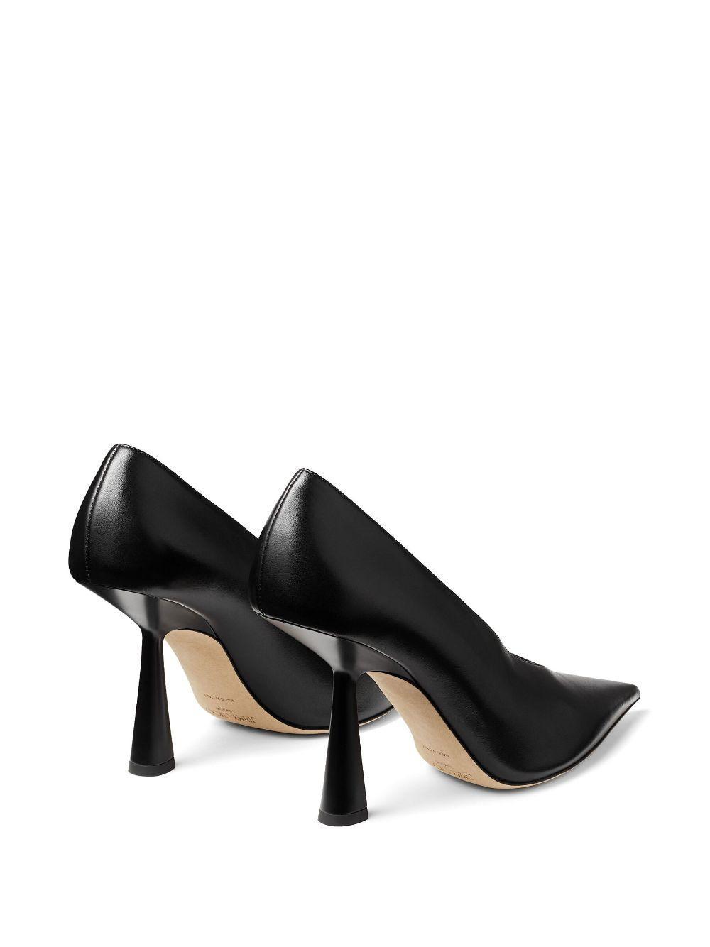 Maryanne 100mm leather pumps Product Image