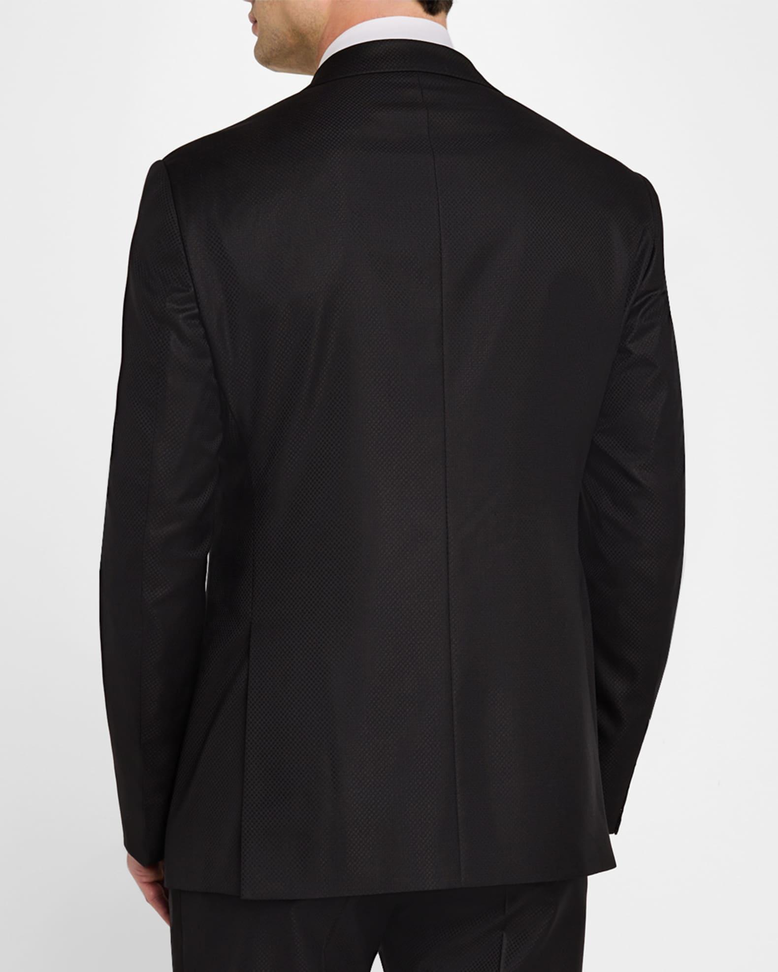 Men's Wool and Silk Micro-Textured Two-Piece Tuxedo Product Image