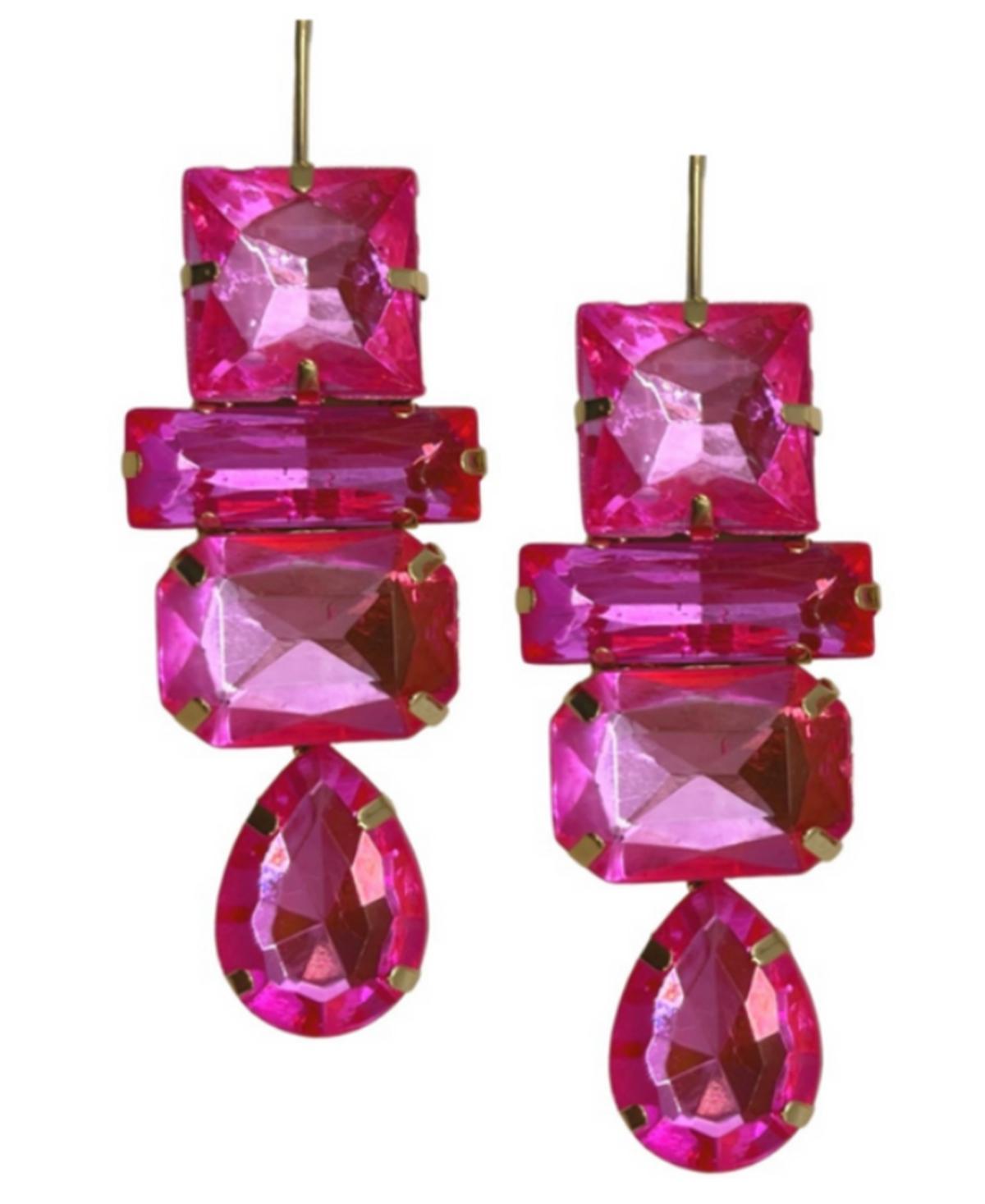 Accessory Concierge Womens Deco Gem Drop Earrings Product Image