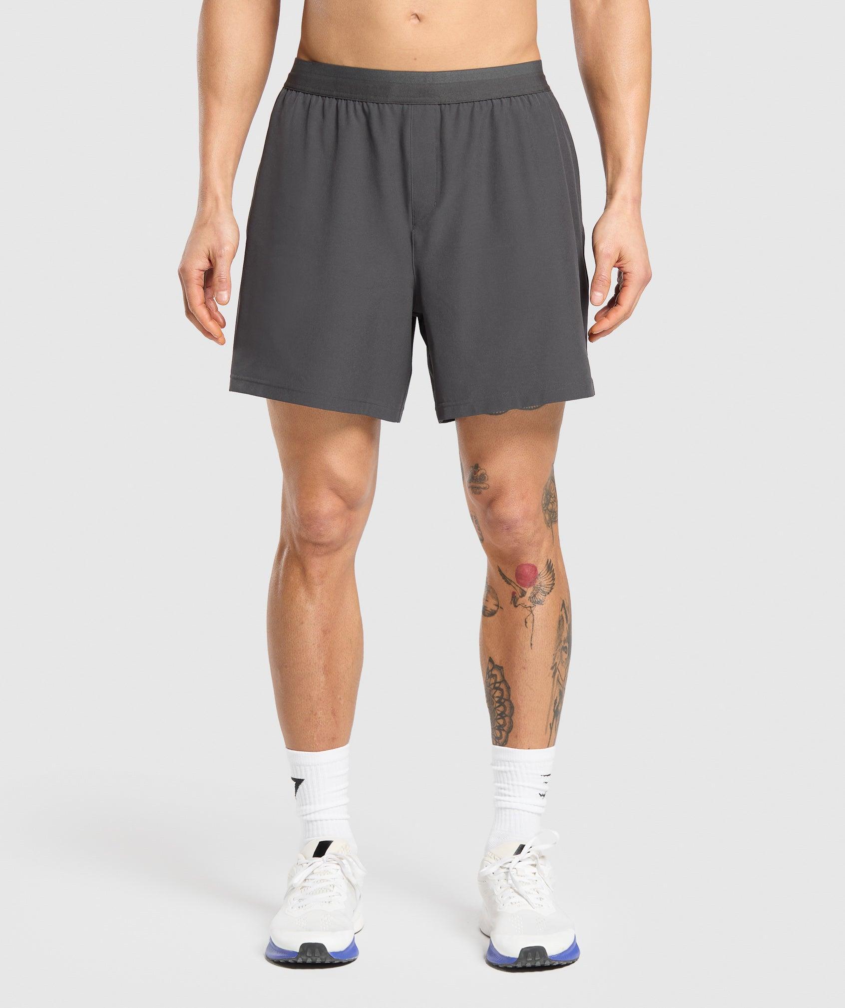 Gymshark Land to Water 6" Shorts - Asphalt Grey Male Product Image