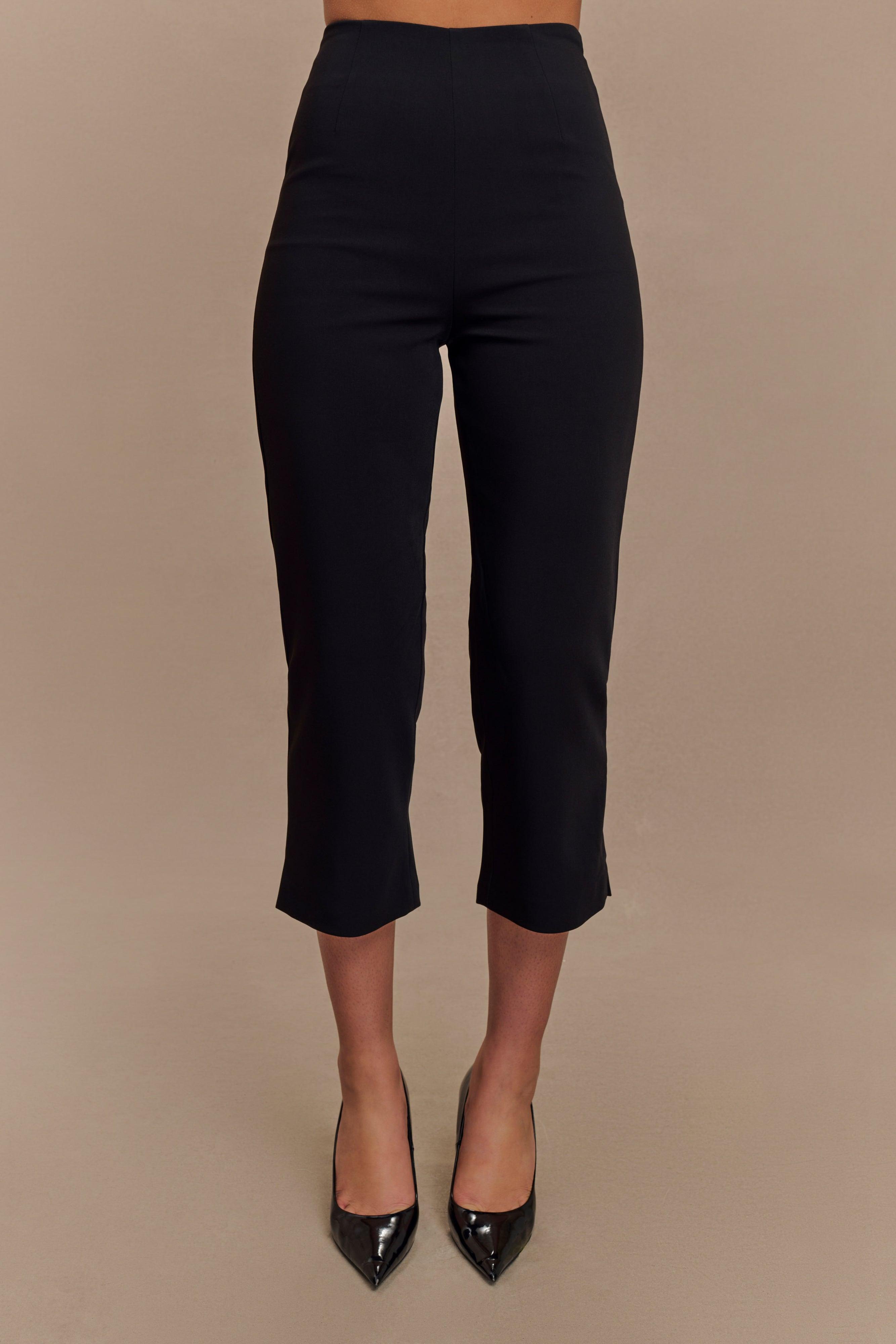 Nola Suiting Capri Pants - Black Product Image