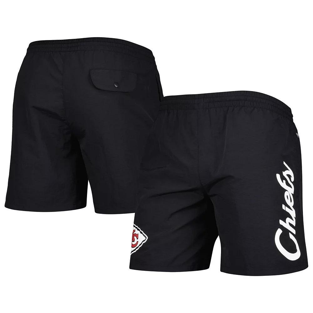 Men's Mitchell & Ness Black Kansas City Chiefs Team Essentials Nylon Shorts,  Product Image
