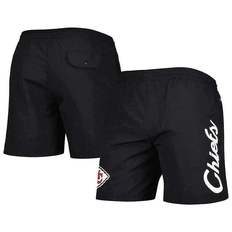 Men's Mitchell & Ness Black Kansas City Chiefs Team Essentials Nylon Shorts,  Product Image