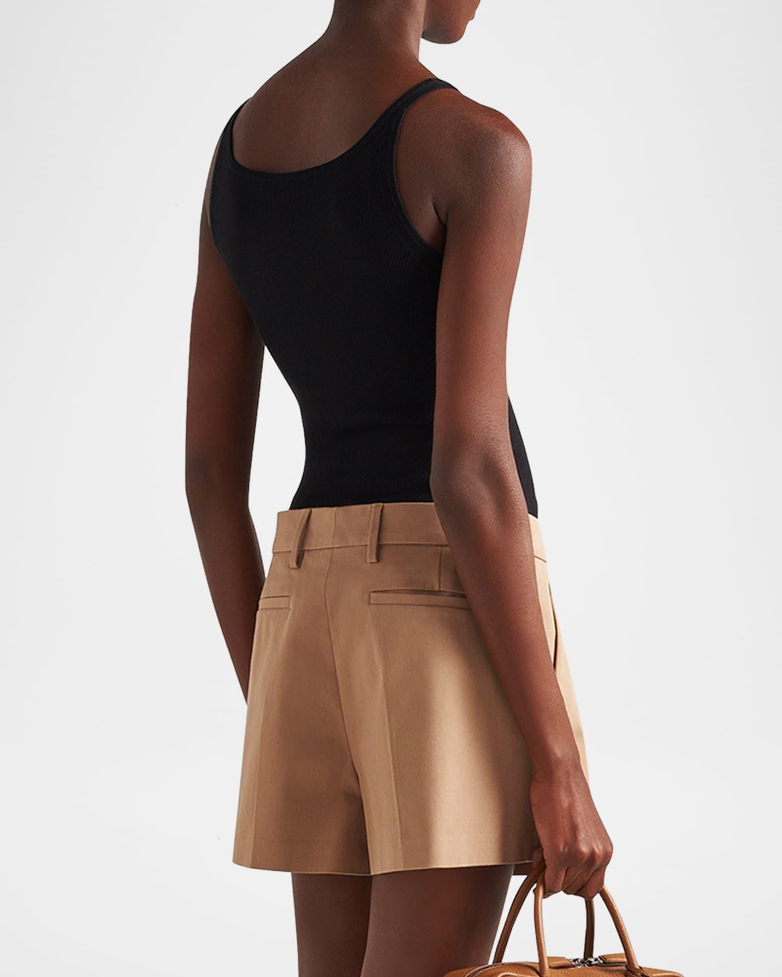 Logo-Print Slim Knit Tank Top Product Image