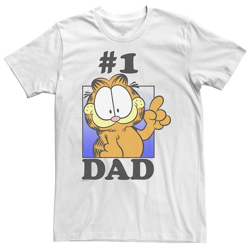 Big & Tall Garfield Father's Day Number One Dad Tee, Men's,  Product Image