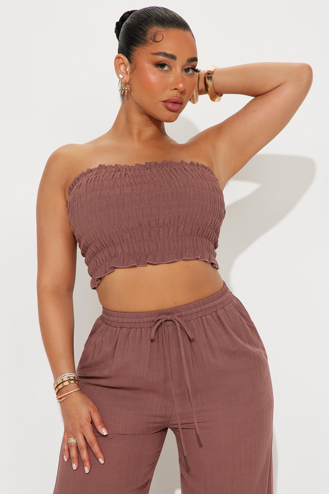 Talia Pant Set - Chocolate Product Image