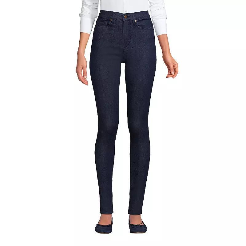 Lands' End Women's High Rise Adaptive Lycra Skinny Jeans Product Image