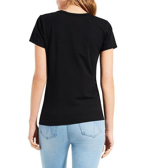 NIC + ZOE Perfect Knit Crew Neck Short Sleeve T-Shirt Product Image