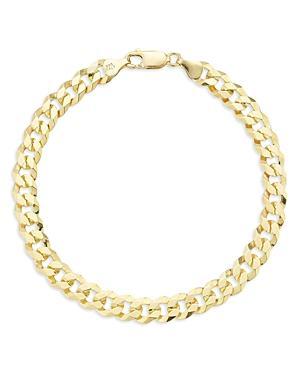 Milanesi And Co Mens 18K Gold Vermeil 7mm Curb Chain Bracelet Product Image