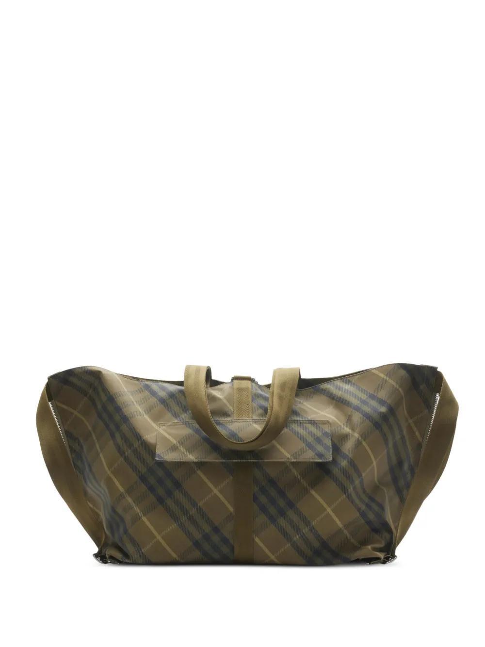 BURBERRY Large Tent Tote Bag In Green Product Image