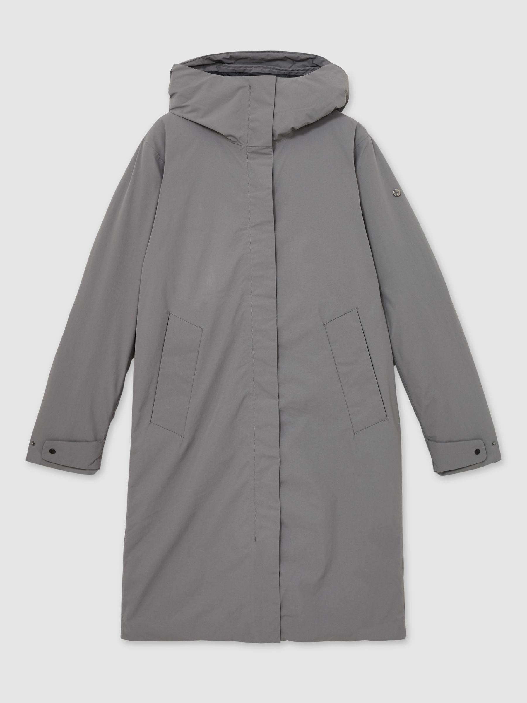 Scandinavian Edition Insulated Hooded Parka in Light Grey Product Image