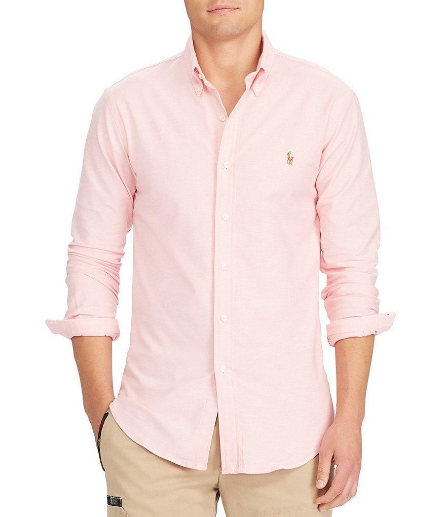 Polo Ralph Lauren Slim-Fit Solid Stretch Oxford Long-Sleeve Woven Shirt Product Image