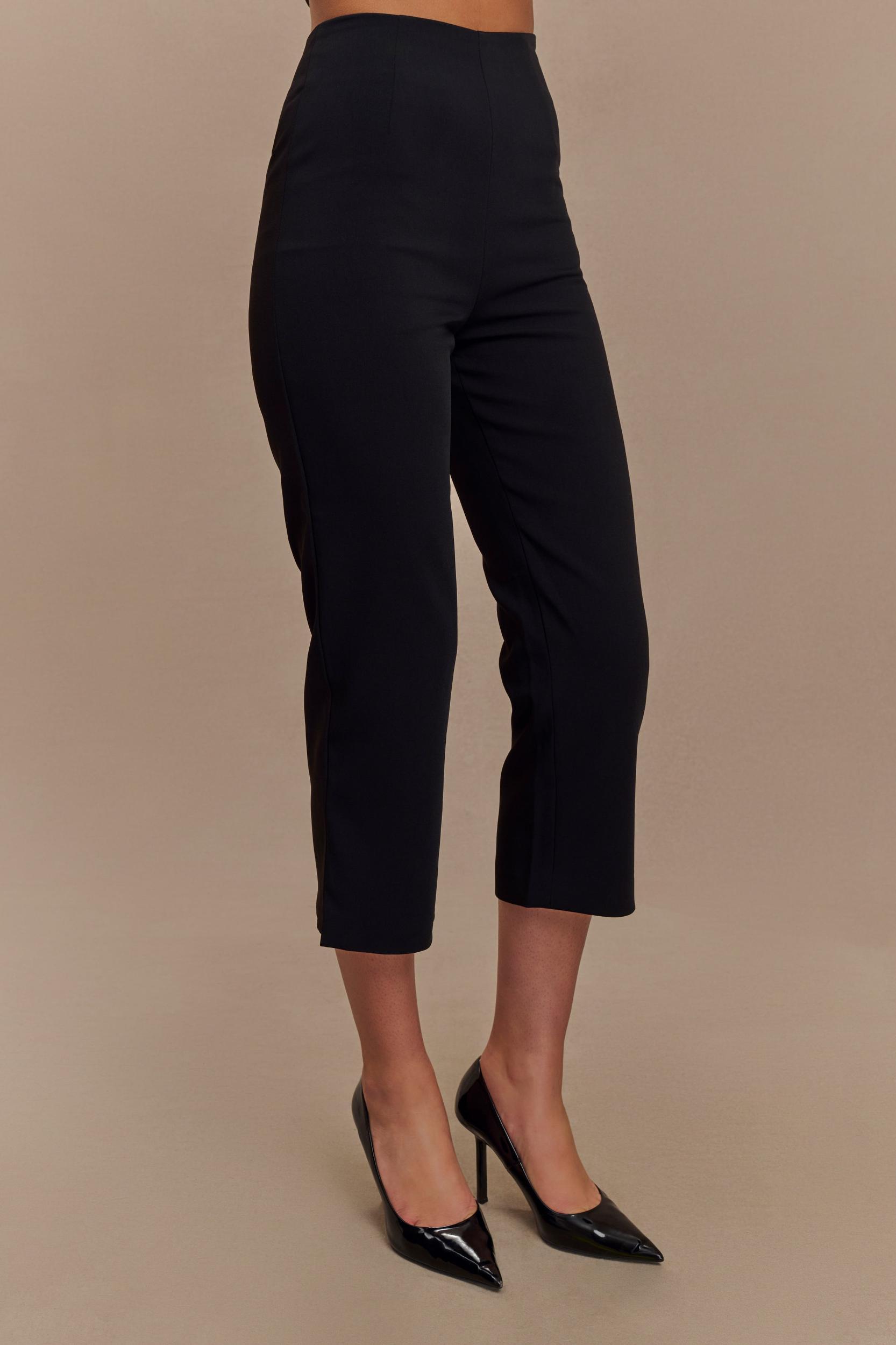 Nola Suiting Capri Pants - Black Product Image