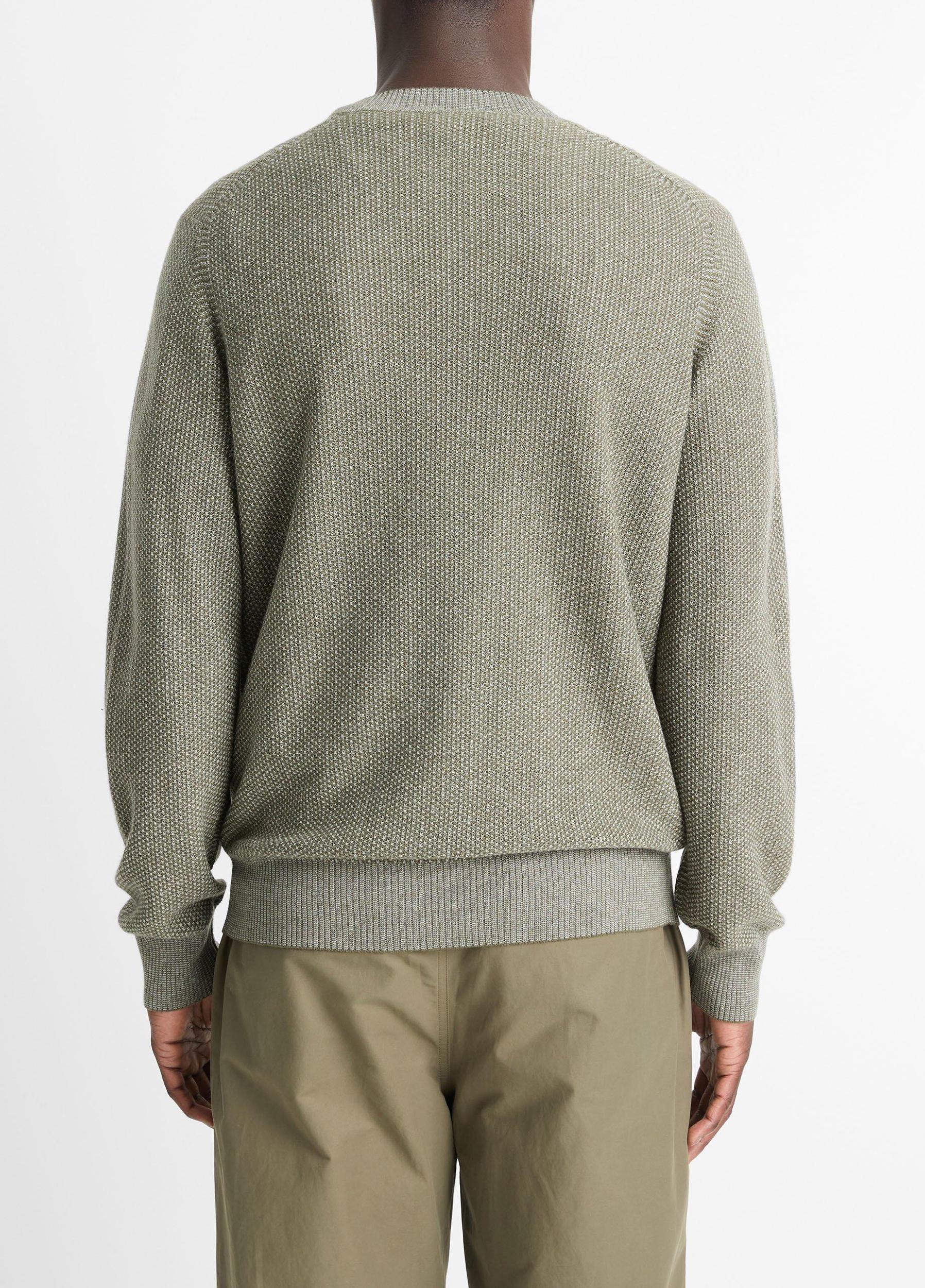Geo-Jacquard Wool-Blend Crew Neck Sweater Product Image