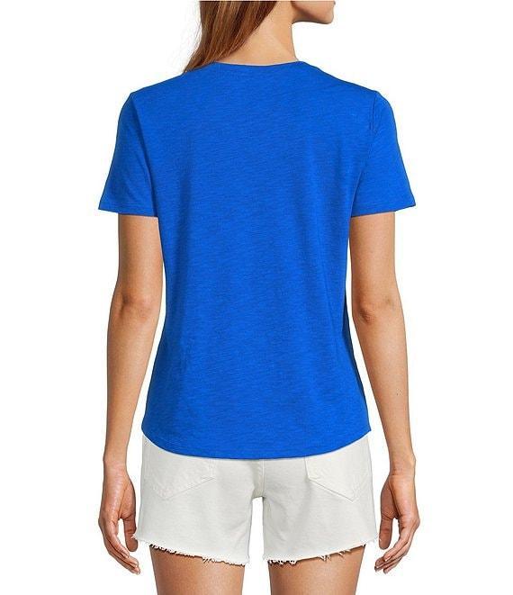 Antonio Melani Pamela Short Sleeve Knit Cotton Tee shirt Product Image