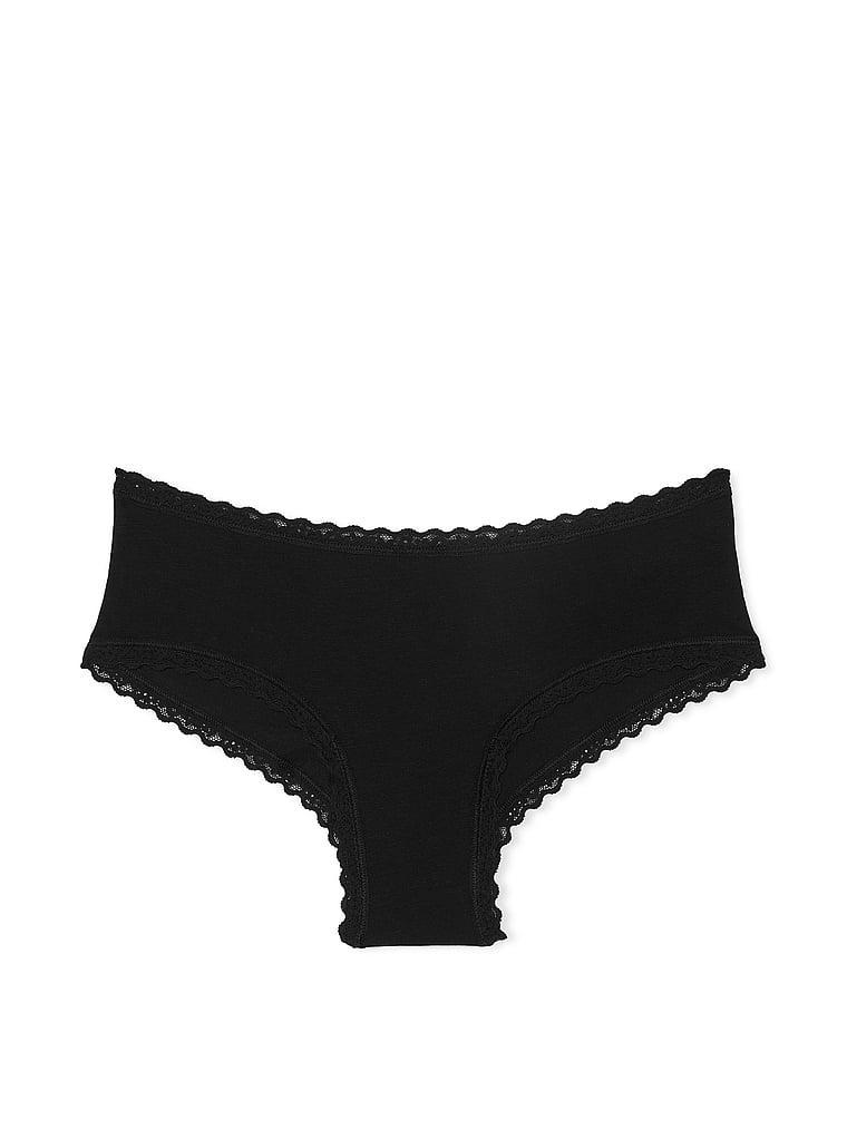 Cotton Lace-Waist Cheeky Panty Product Image