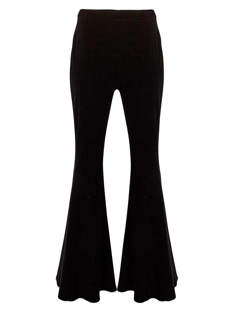 Womens Vic Flared Velvet Pants Product Image