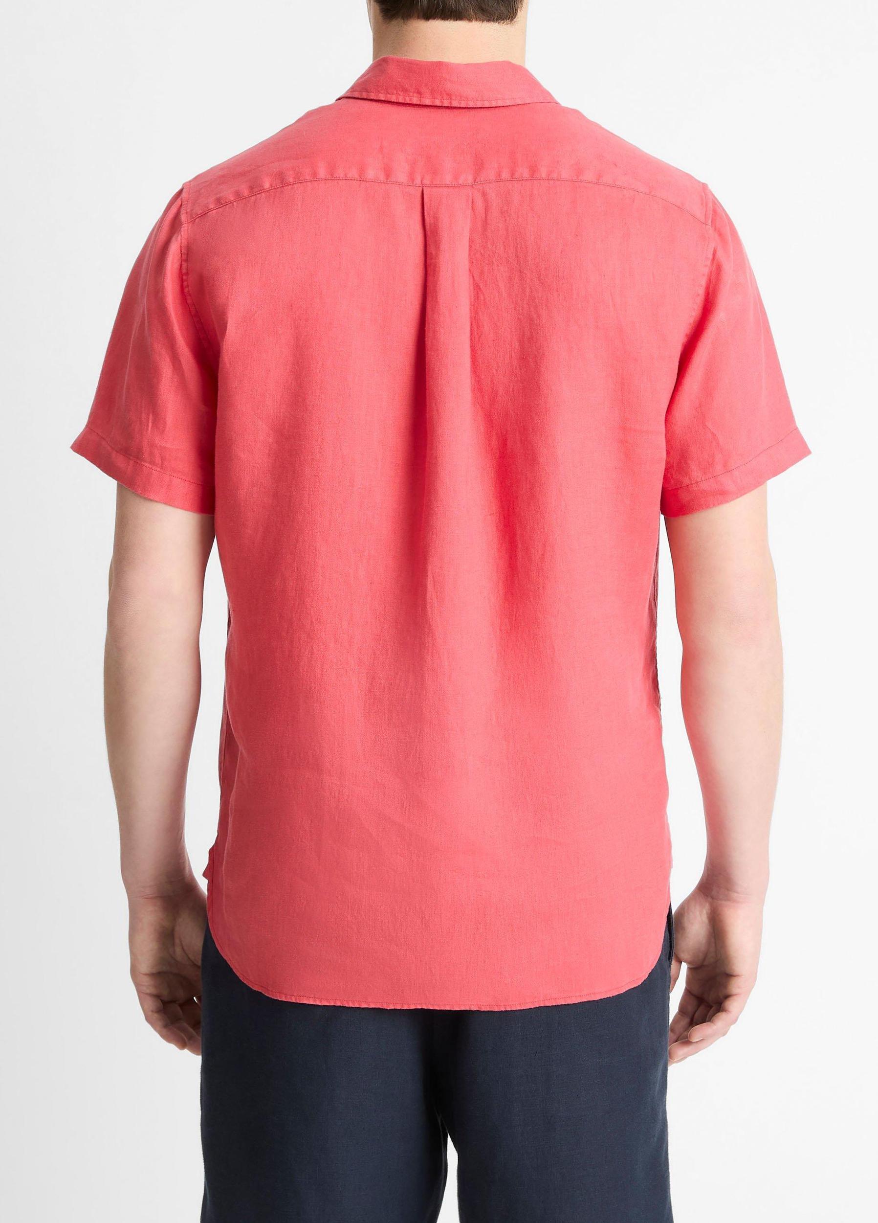 Linen Short-Sleeve Shirt Product Image