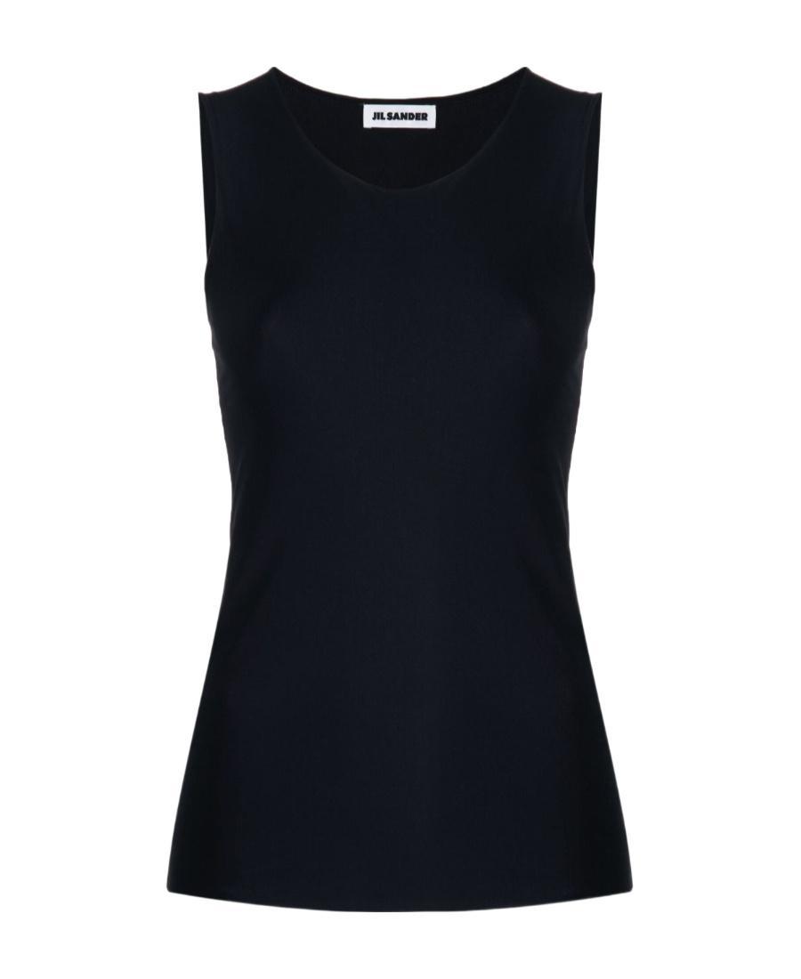 JIL SANDER Logo Vest In Black Product Image