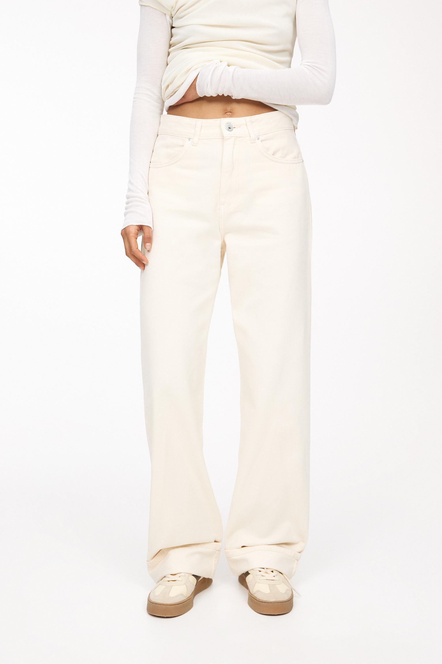 Baggy jeans with turn-up hems Product Image