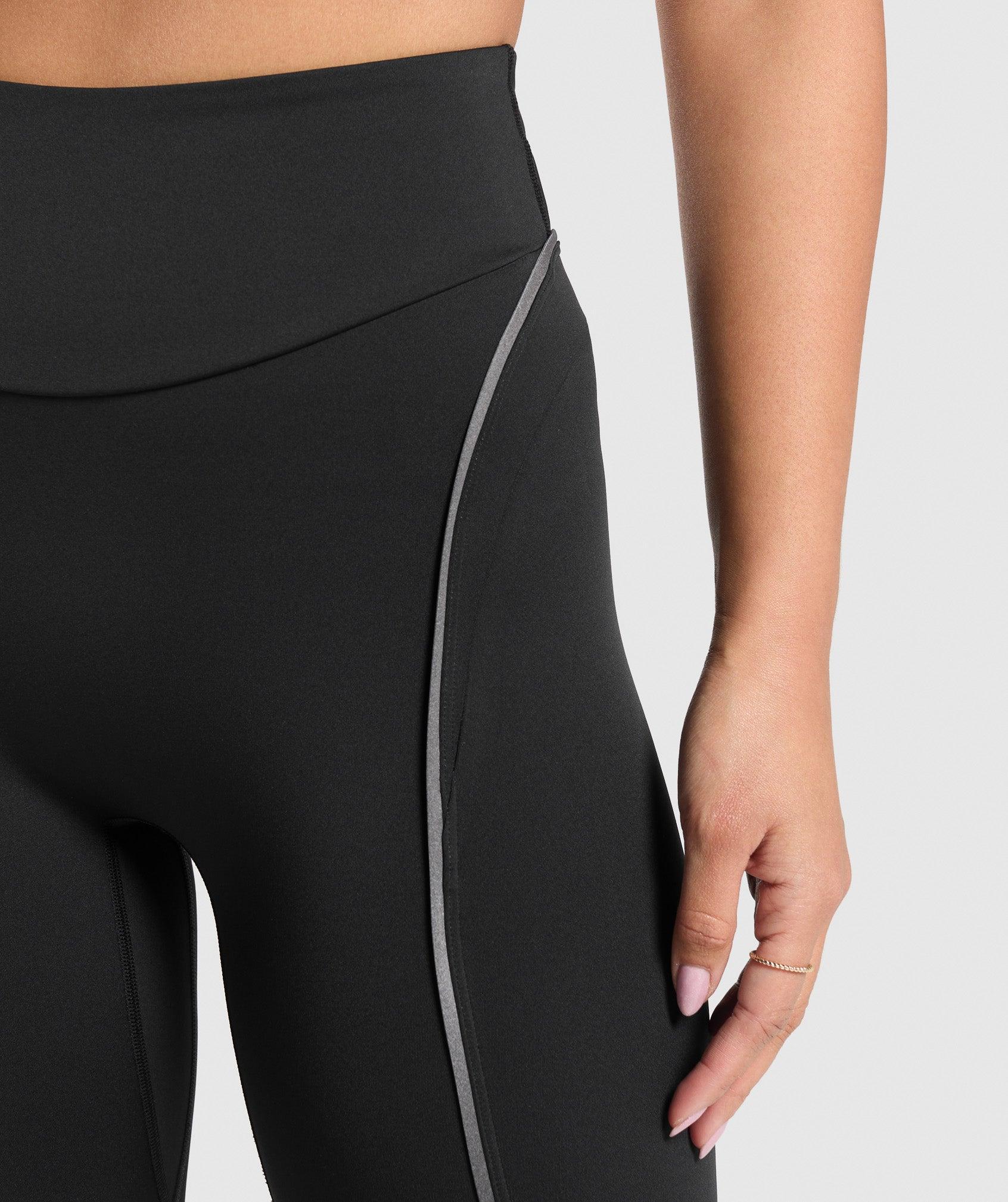 Gymshark Contour Leggings - Black/Metal Grey Female Product Image