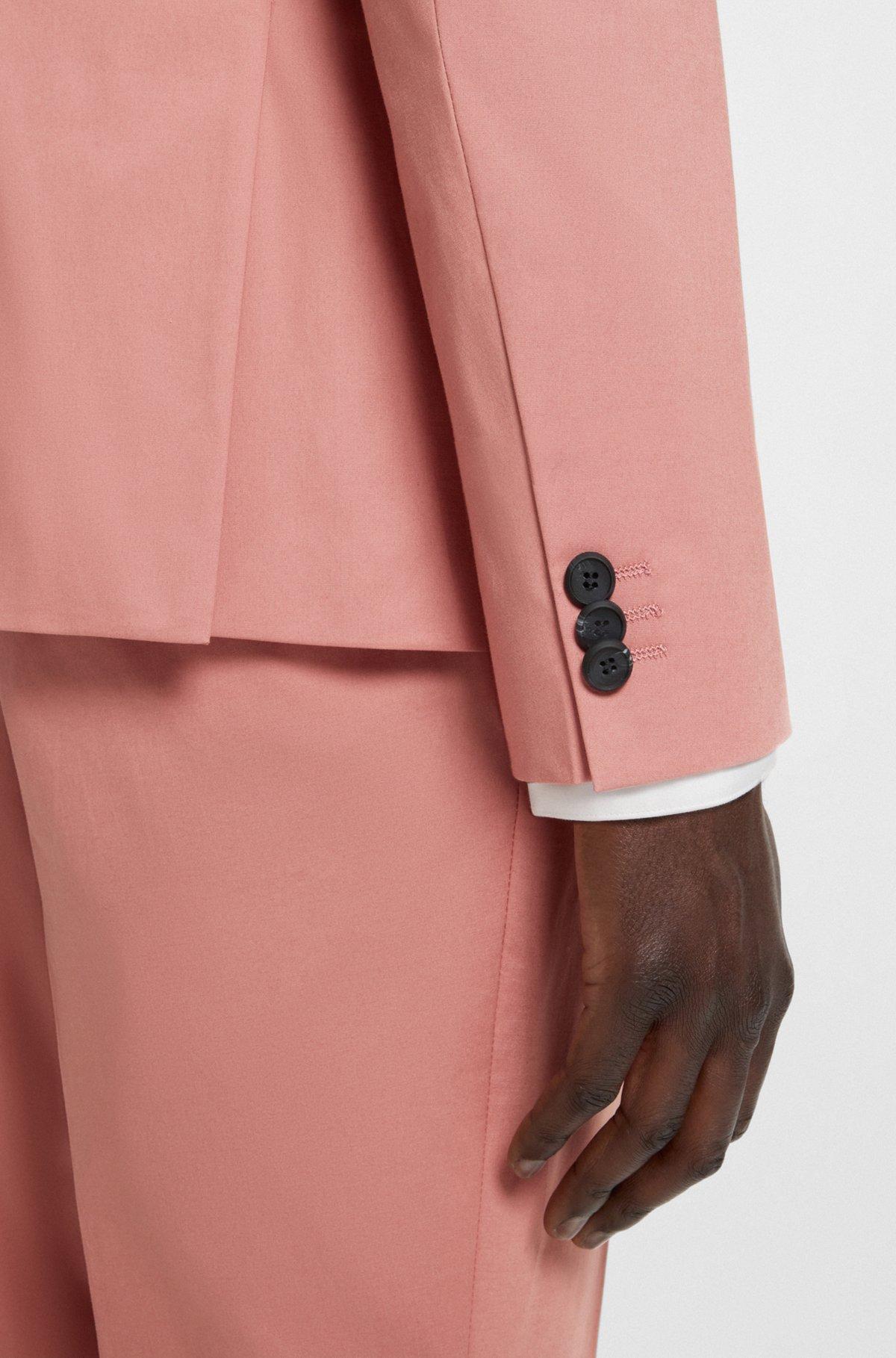 Extra-slim-fit jacket in paper-touch stretch cotton Product Image