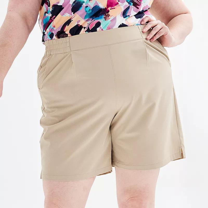 Plus Size Tek Gear Pleated Golf Shorts, Womens Product Image