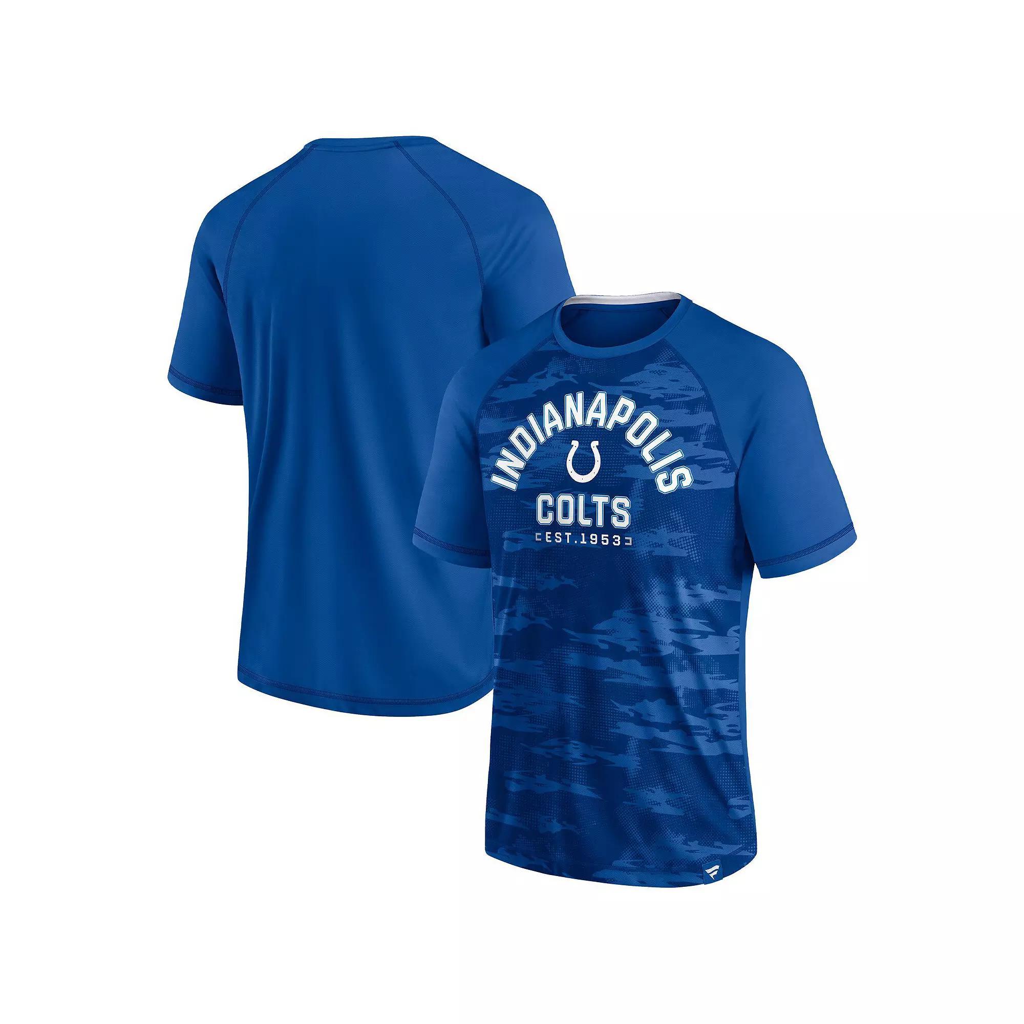 Men's Fanatics Royal Indianapolis Colts Hail Mary Raglan T-Shirt, Size: Small, Blue Product Image