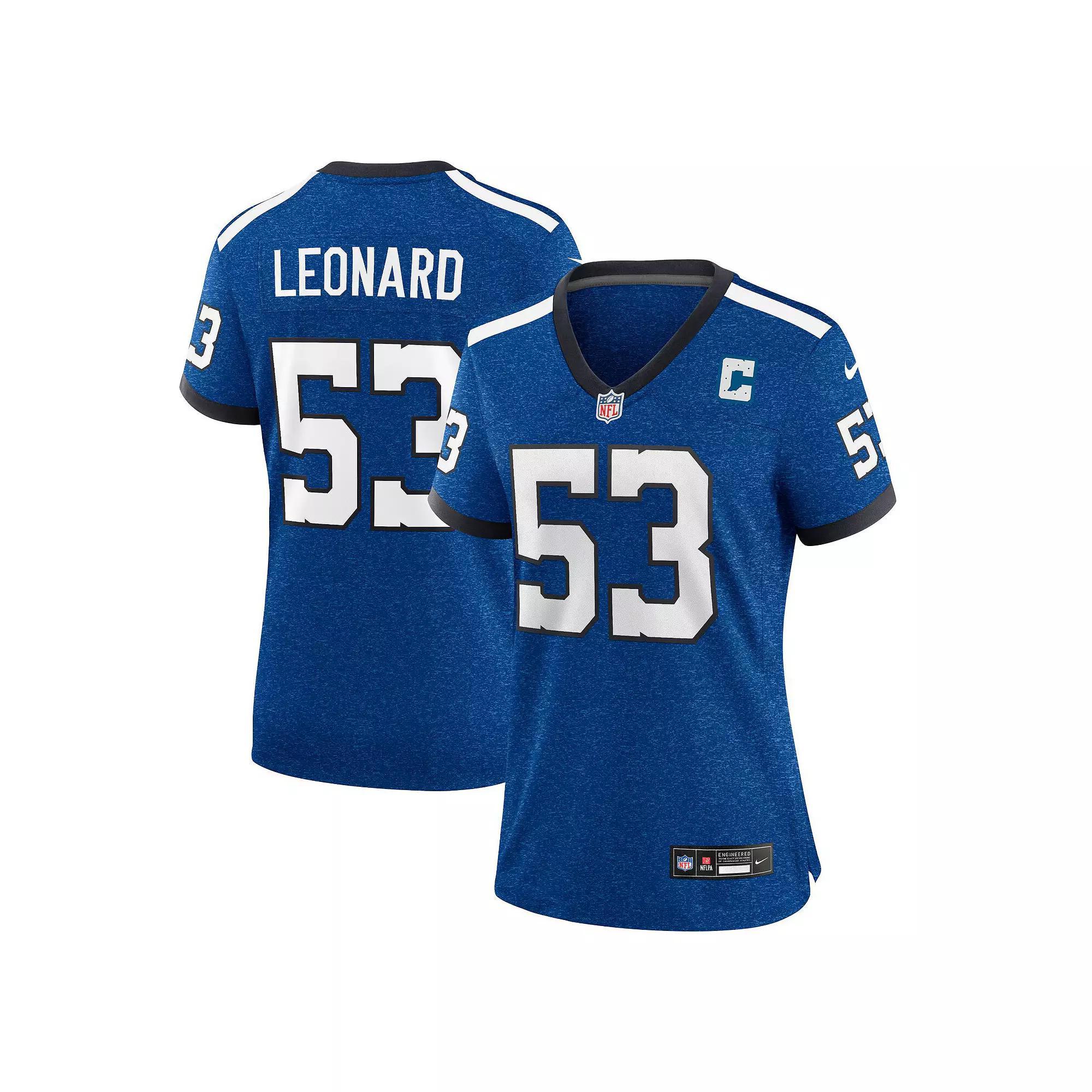 Women's Nike Shaquille Leonard Blue Indianapolis Colts Player Jersey, Size: Small Product Image