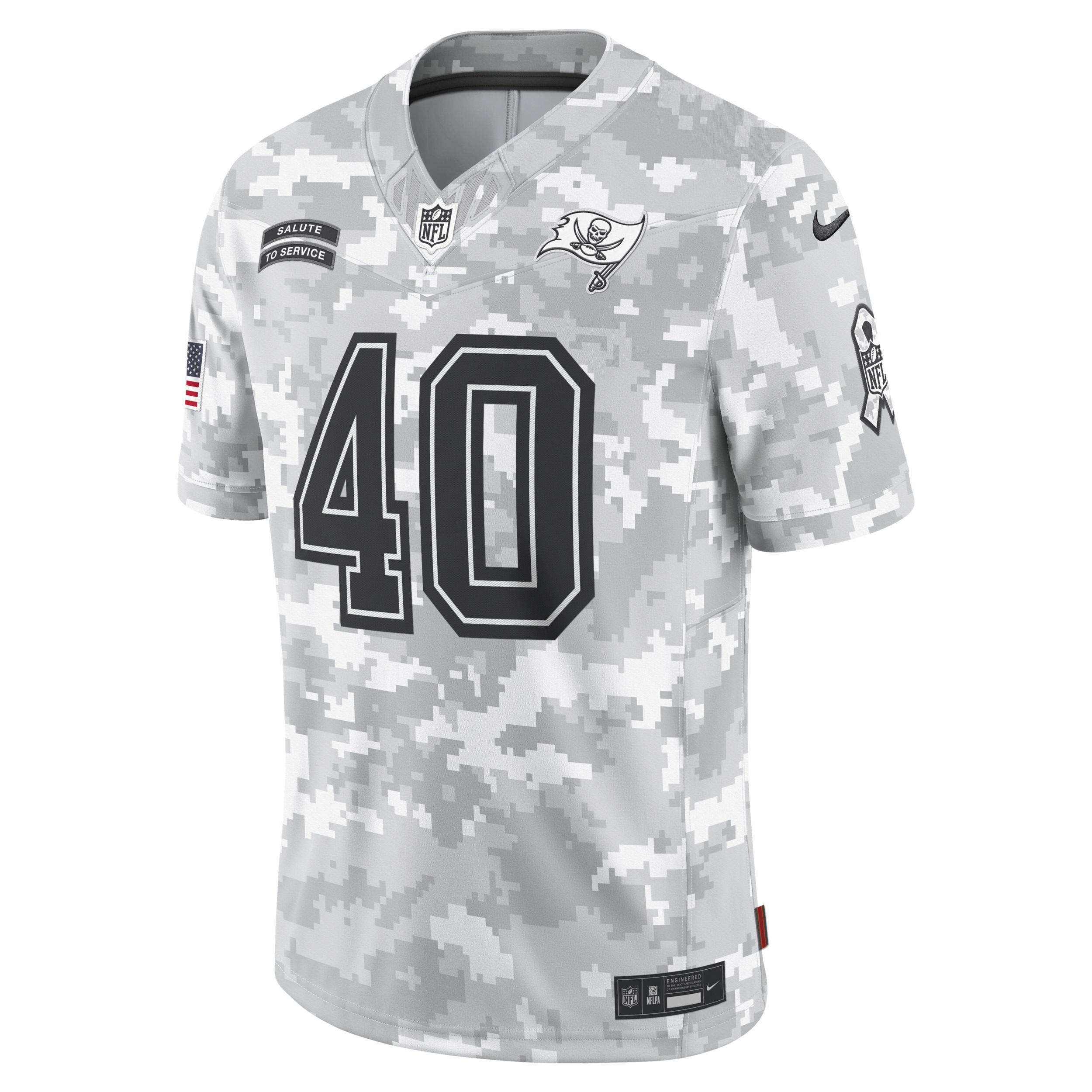 Mike Alstott Tampa Bay Buccaneers Salute to Service Men's Nike Dri-FIT NFL Limited Jersey Product Image