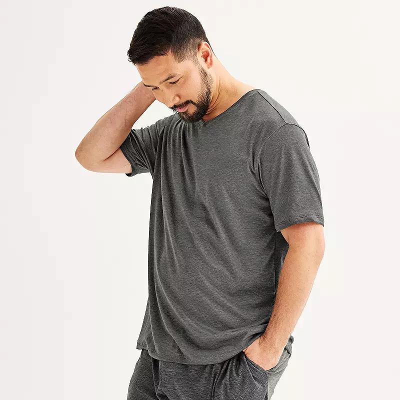 Big & Tall Sonoma Goods For Life® Supersoft V-Neck Pajama Shirt, Men's,  Product Image