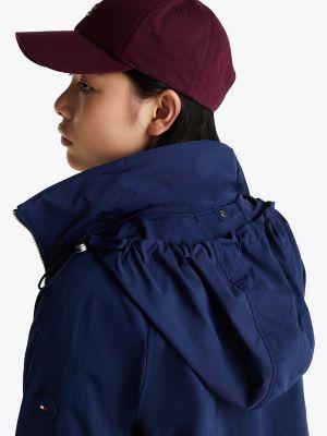 Hooded Long Windbreaker Product Image