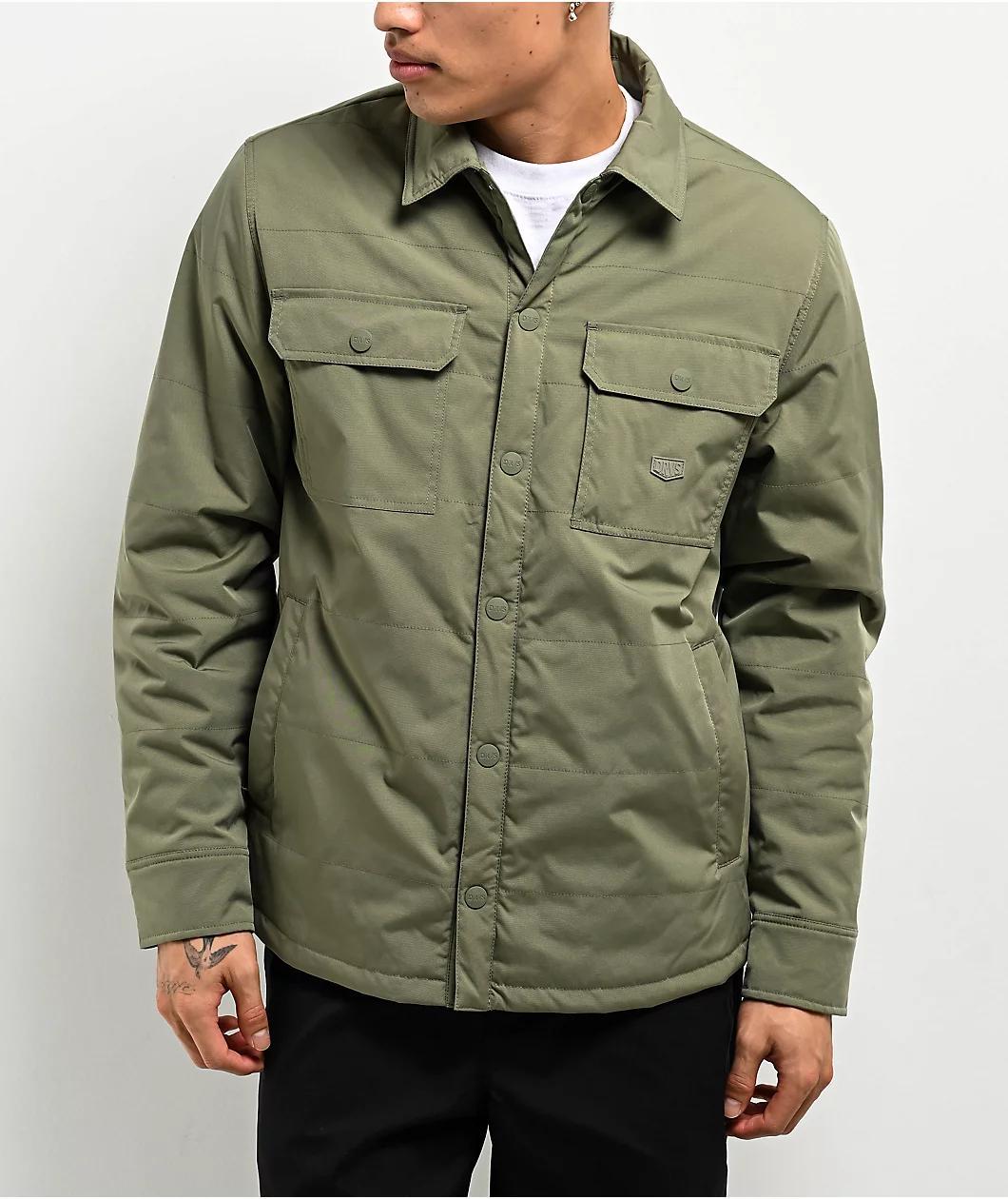 Dravus Daily Quilted Deep Lichen Shacket Product Image