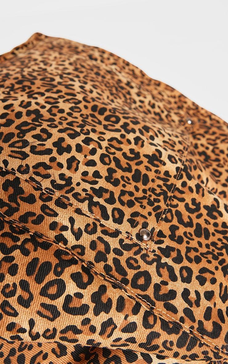 Leopard Print Denim Large Shopper Bag Product Image