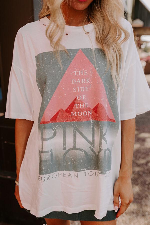 Pink Floyd Dark Side Tour Distressed Graphic Tee Product Image
