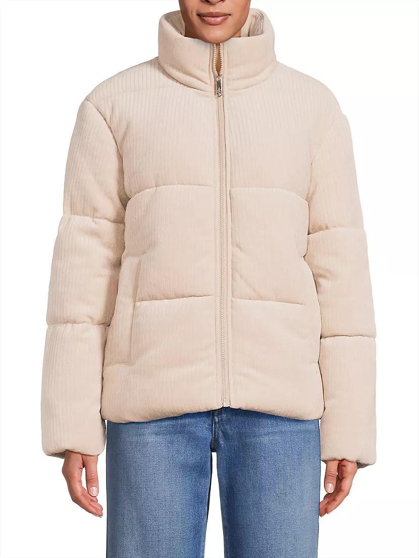 Chenille Corduroy Puffer Jacket Product Image