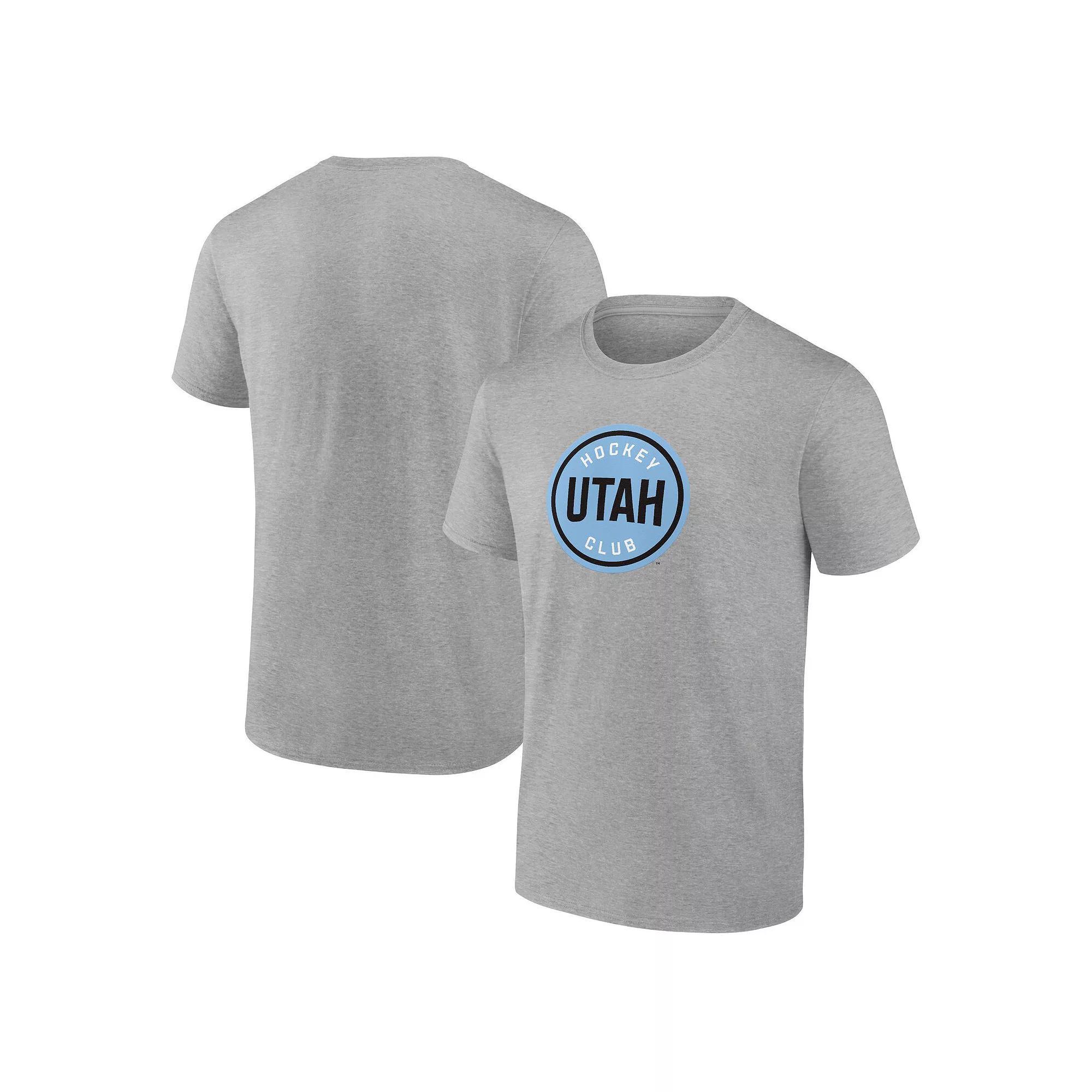 Men's Fanatics Heather Gray Utah Hockey Club Draft Logo T-Shirt,  Product Image