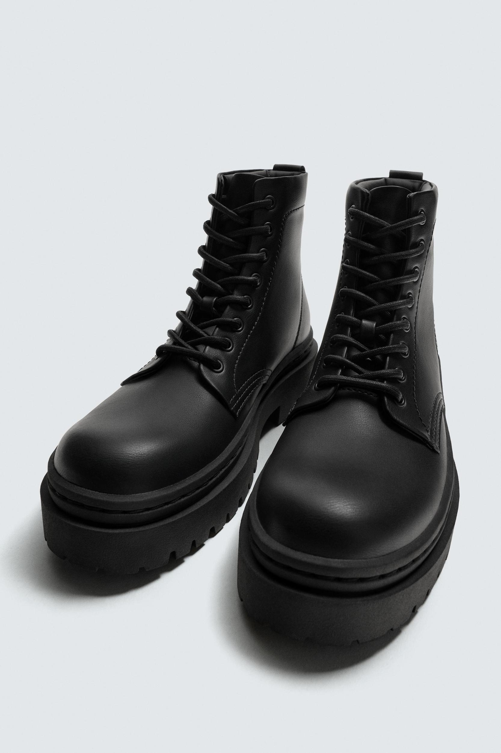 CHUNKY LACED BOOTS Product Image