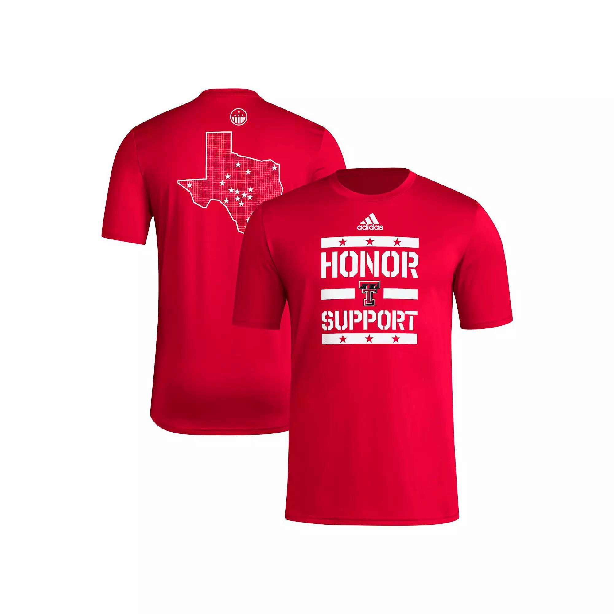 Men's adidas Red Texas Tech Red Raiders Honor & Support T-Shirt,  Product Image