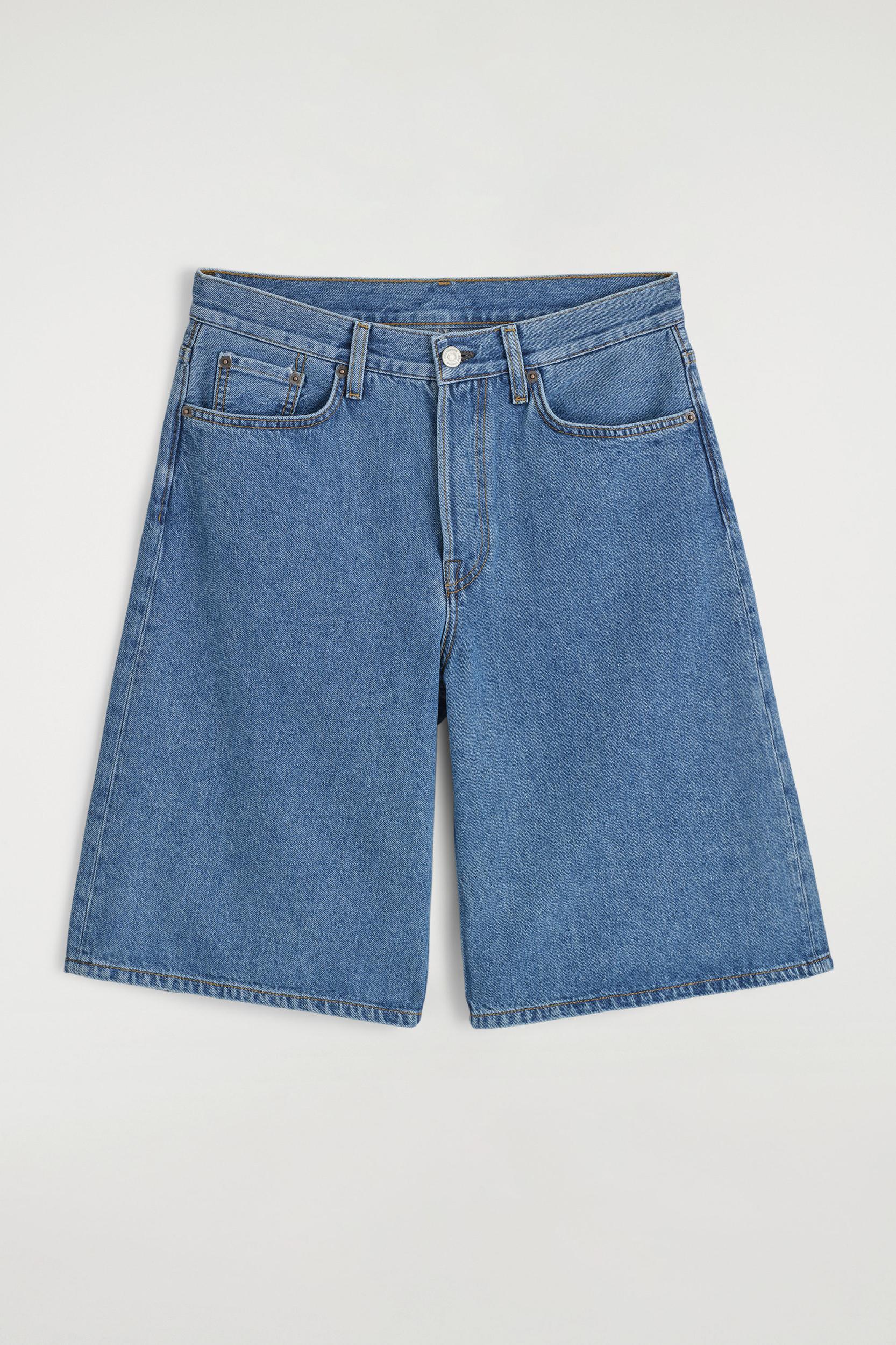 LONGLINE DENIM SHORTS Product Image