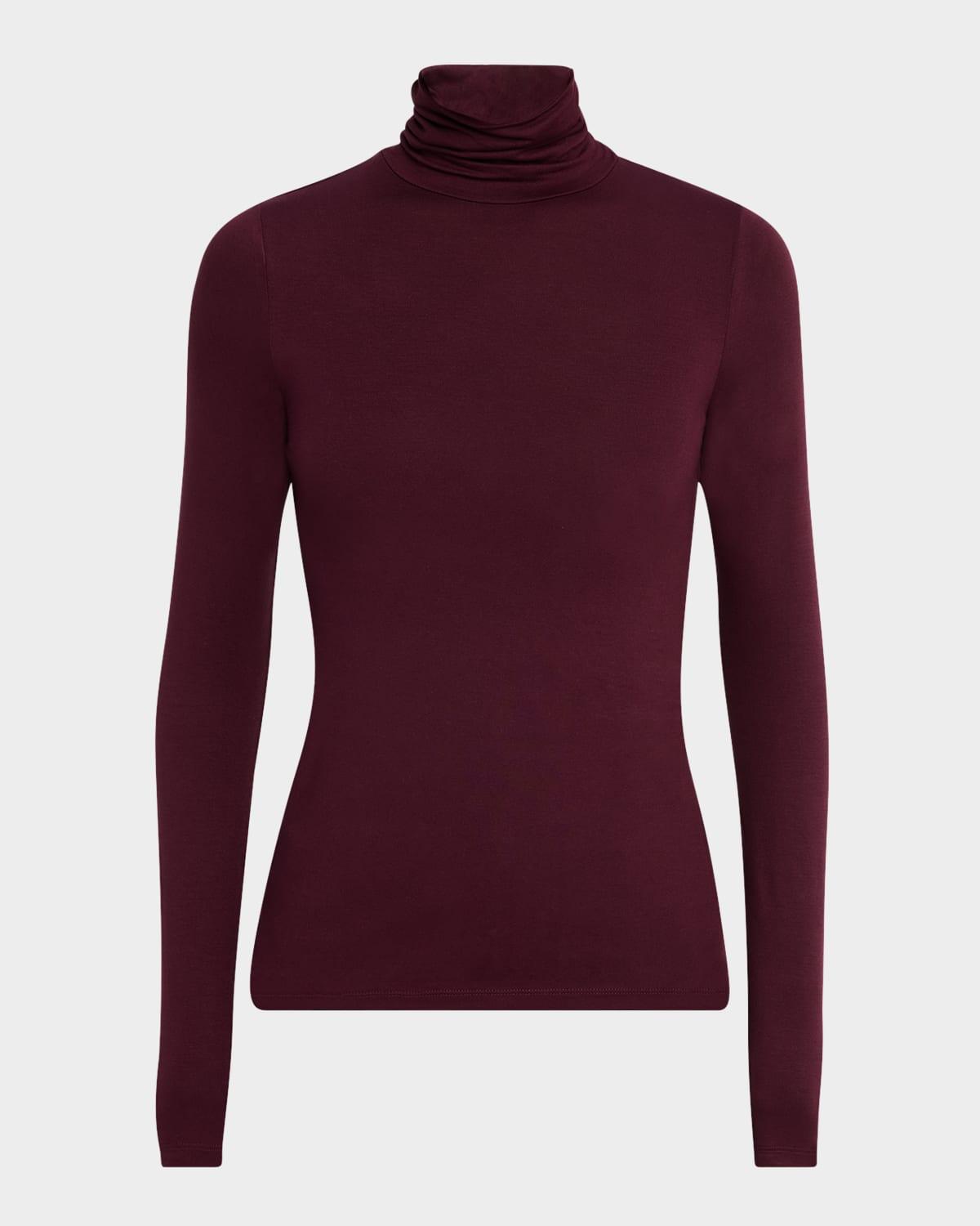 Womens Soft Touch Turtleneck Top Product Image