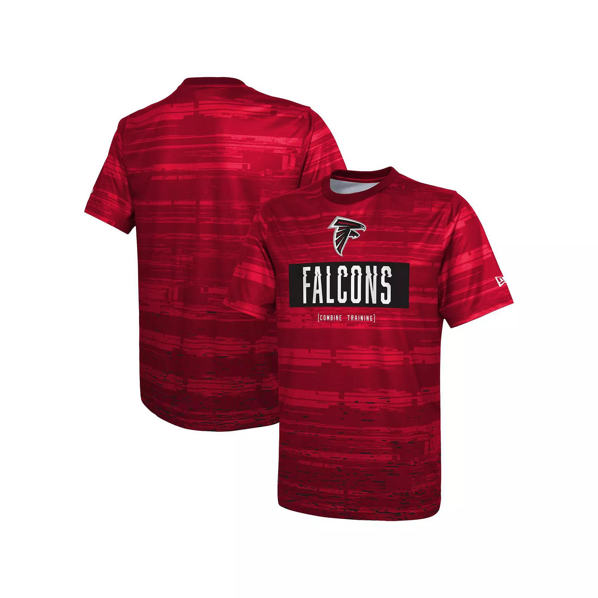 Men's New Era Red Atlanta Falcons Combine Authentic Sweep T-Shirt,  Product Image