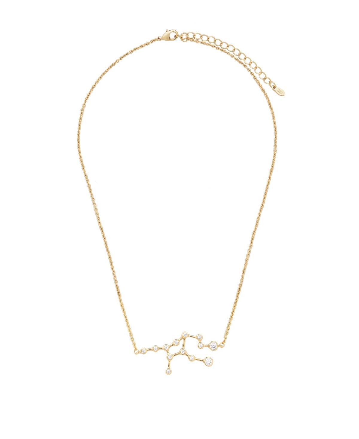 Womens When Stars Align Constellation Necklace in 14k Gold Plate Product Image