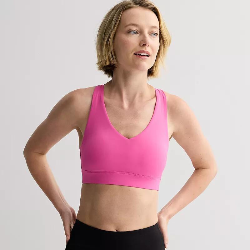 Tek Gear® Ultrastretch Medium-Impact V-Neck Sports Bra, Women's,  Product Image