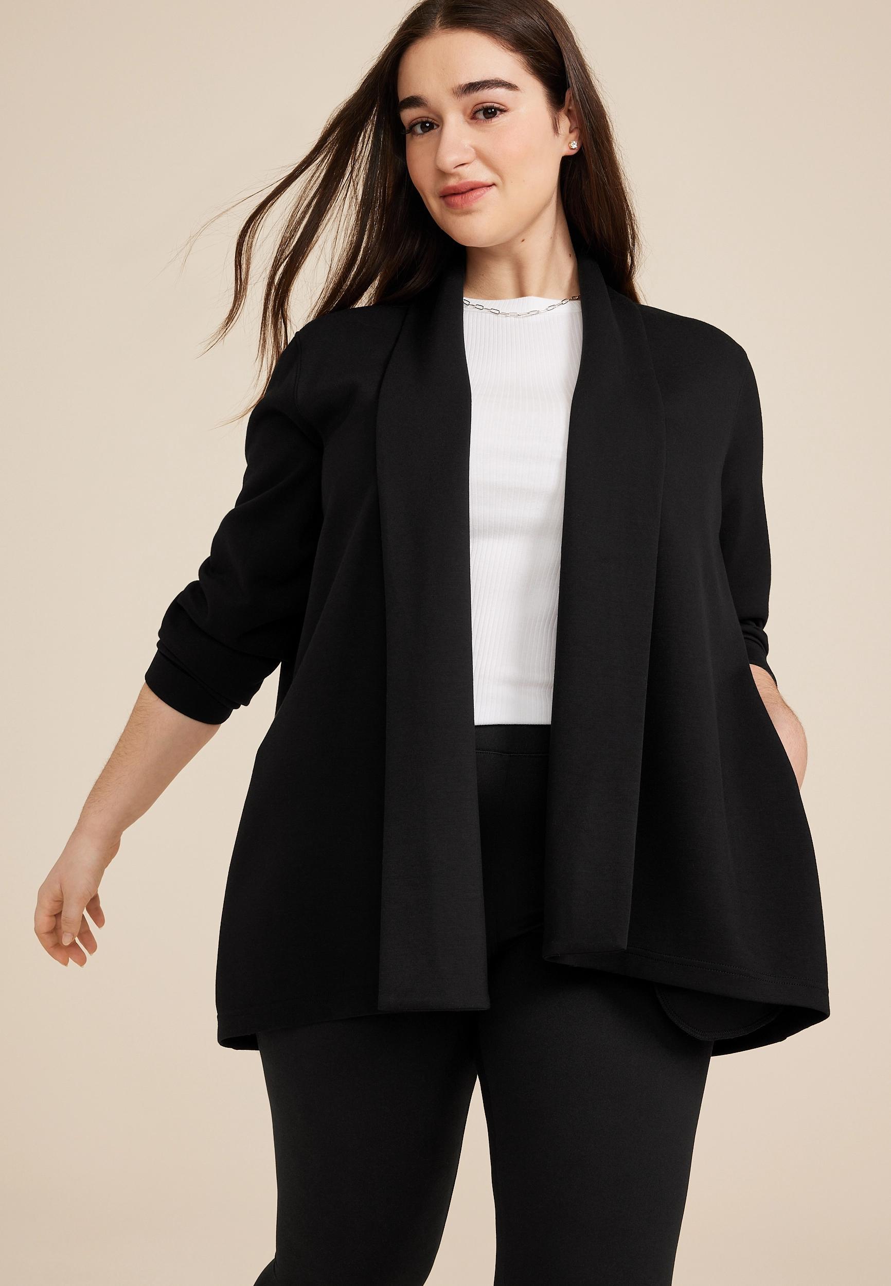 Maurices Plus Size Womens Shawl Collar Scuba Cardigan Product Image