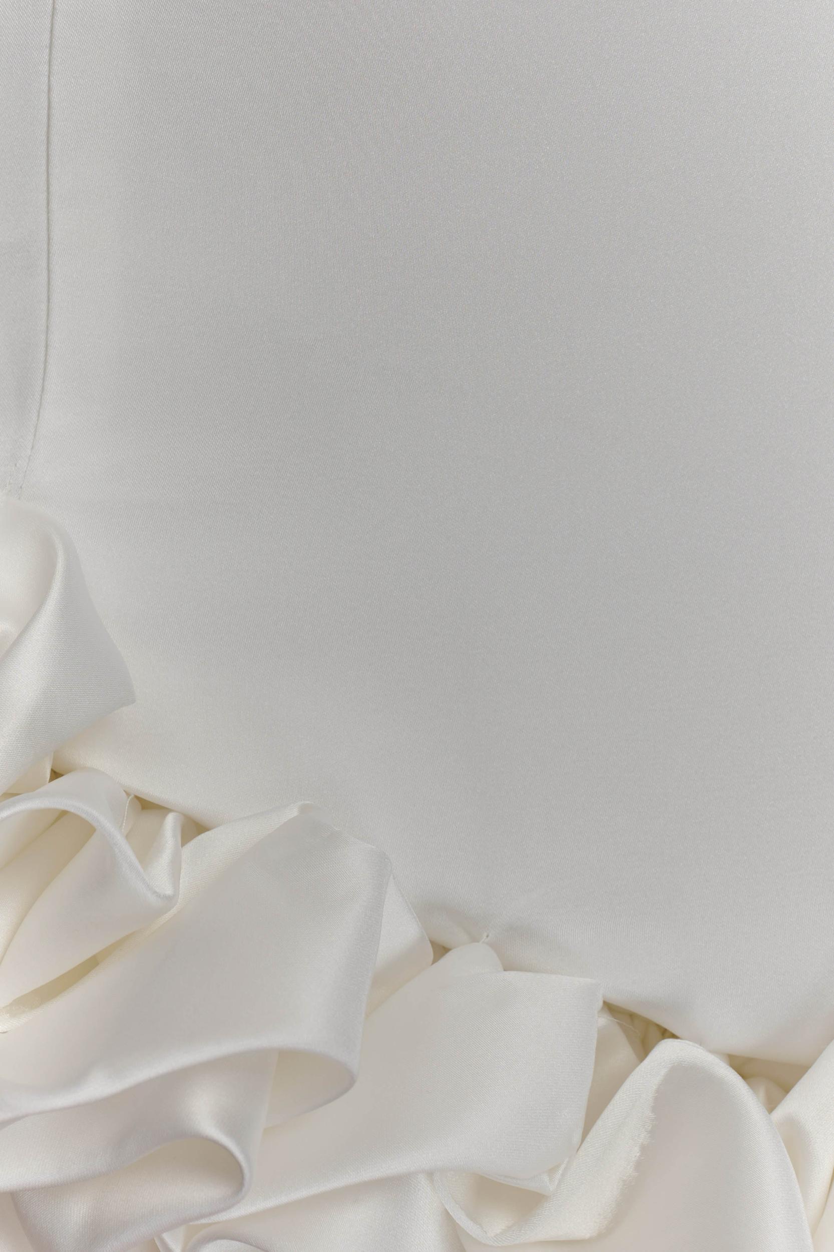 Alba Bubble Mini Dress - White Product Image