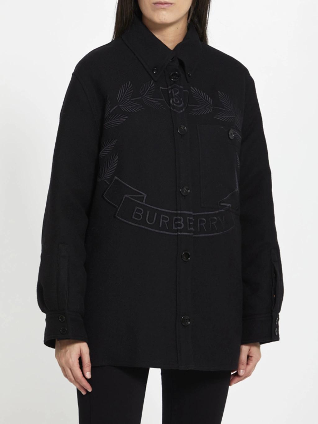 BURBERRY Oak Leaf Crest Jacket In Black Product Image