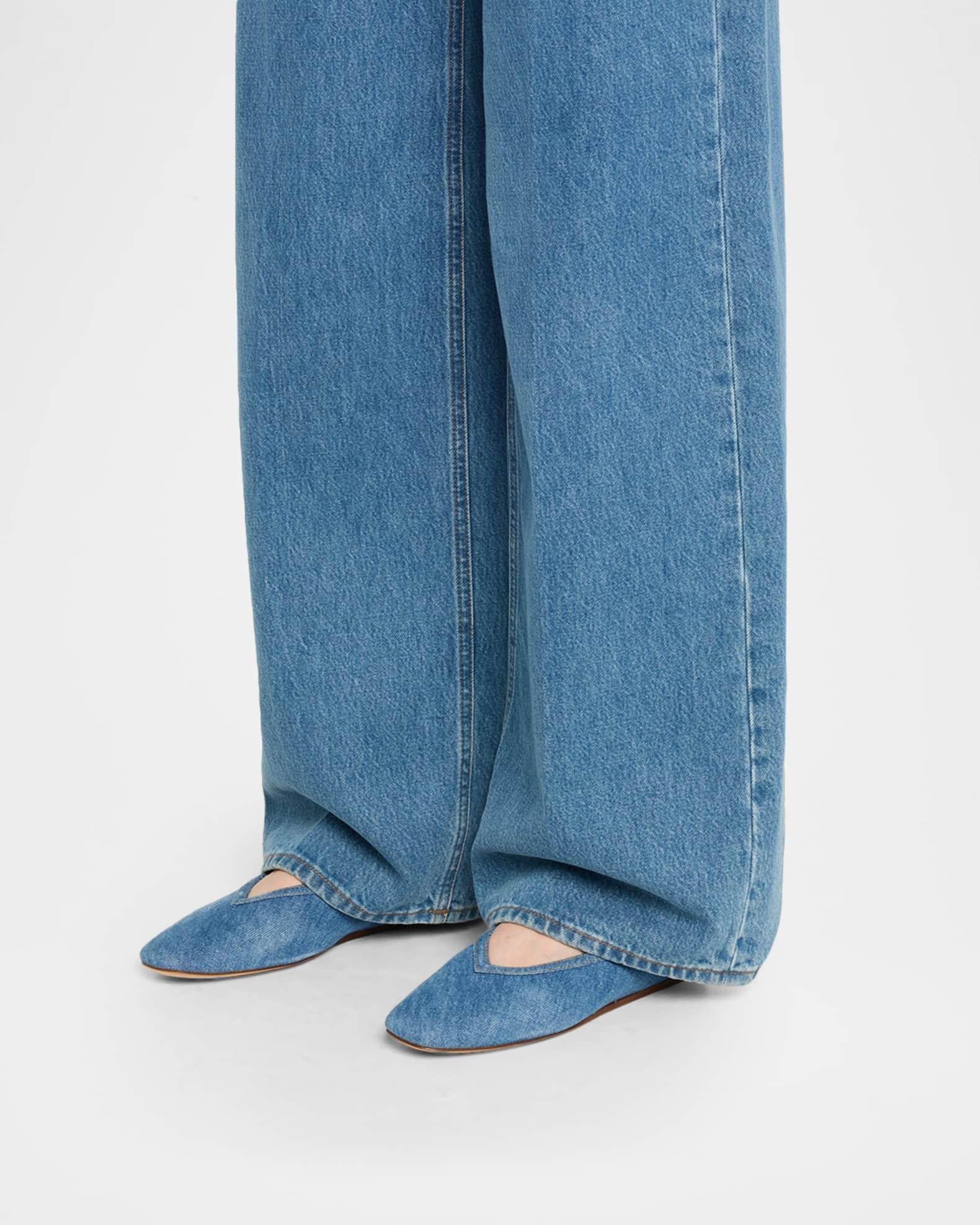 Luna Denim Ballerina Flats Product Image